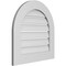 Ekena Millwork Round Top Surface Mount PVC Gable Vent: Functional, w/ 3-1/2"W x 1"P Standard Frame, 24"W x 24"H GVPRT24X2401SF - alternate 5